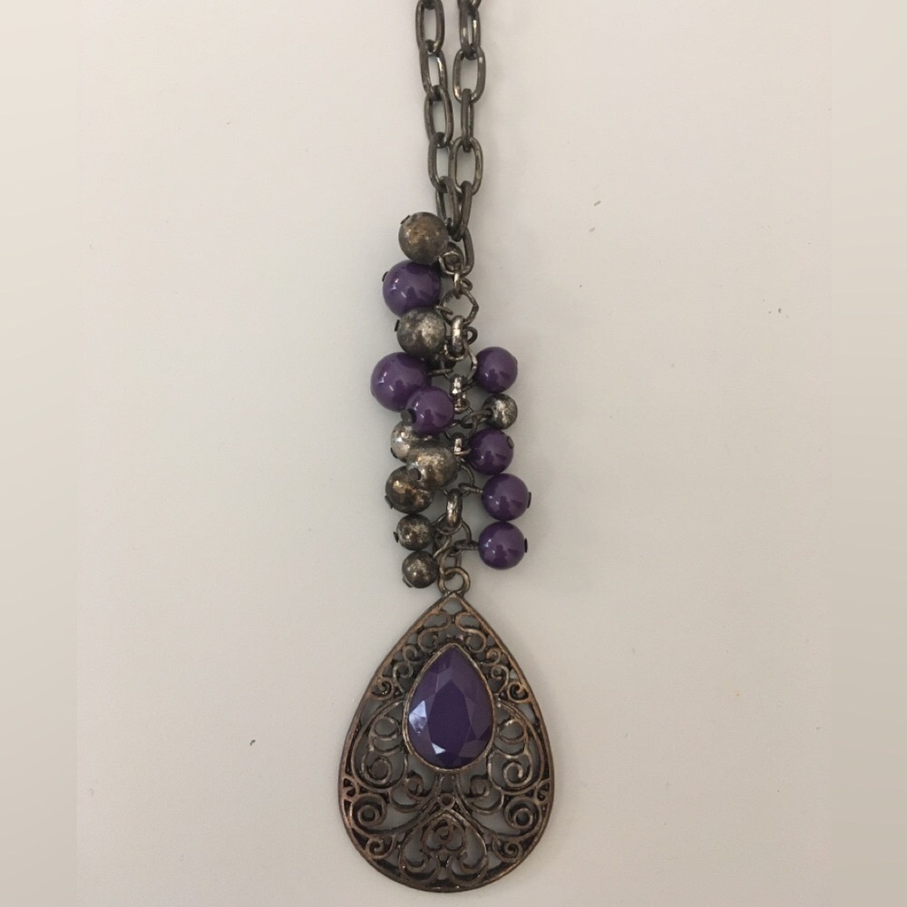 Necklace black and navy